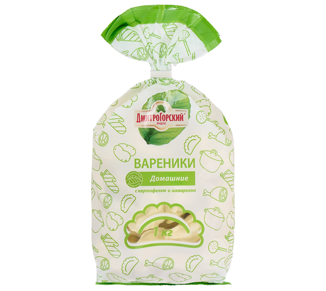 Вареники с картофелем и шкварками